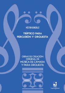 Carátula libro: Tríptico para percusión y orquesta