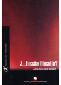 Portada libro: ¿…Enseñar filosofía?