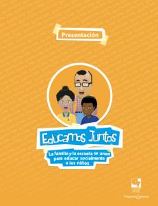 Portada libro: Educamos juntos: La familia y la escuela se unen para educar socialmente a los niños (Incluye CD)