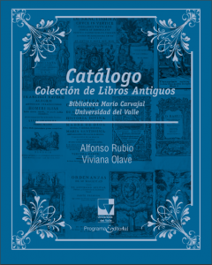 CARATULA LIBRO Catálogo Colección de Libros Antiguos