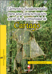 carátula libro Elementos fundamentales para una caracterización social de la comunidad de Cartago