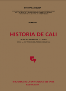 carátula libro Historia de Cali Tomo III