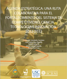Carátula libro Agenda estratégica: una ruta colaborativa para el fortalecimiento del sistema de competitividad, ciencia, tecnología e innovación 2022- 2032