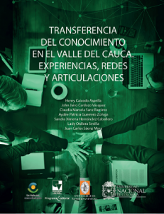 Carátula libro Transferencia del conocimiento en el Valle del Cauca. Experiencias, redes y articulaciones