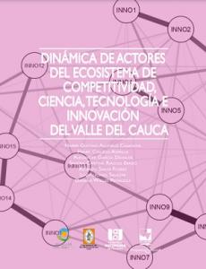 Caratula libro Dinámica de actores del ecosistema de competitividad, ciencia, tecnología e innovación del Valle del Cauca