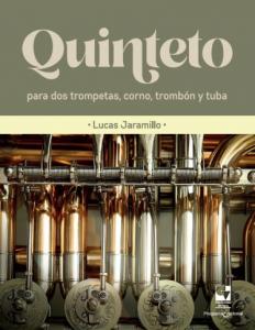 Portada libro:  Quinteto para dos trompetas, corno, trombón y tuba