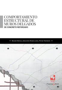Portada del libro: Comportamiento estructural de muros delgados de concreto reforzado